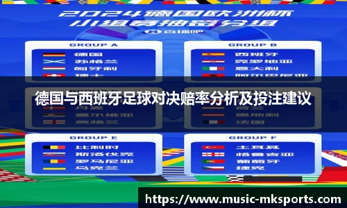 德国与西班牙足球对决赔率分析及投注建议